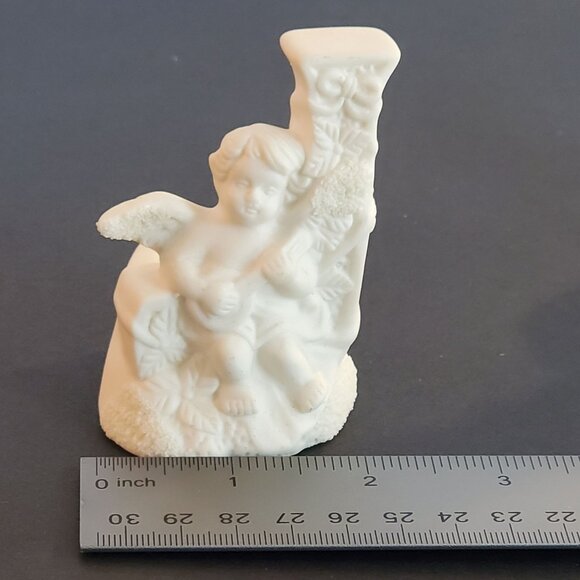 Vintage Christmas JOY Angel Candle Holder Ceramic Collection 1980's Set of 3 - Picture 12 of 14